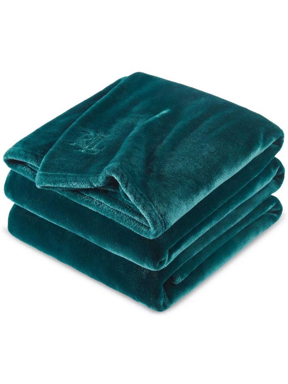 Ralph Lauren Classic Micromink Blanket King GREEN 108"x90" Luxuriously Soft - Picture 6 of 6